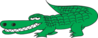 Grinning Alligator Clip Art